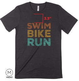 Swim Bike Run Bold Edition Short Sleeve Shirt