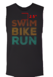 Swim Bike Run Unisex Muscle Tank
