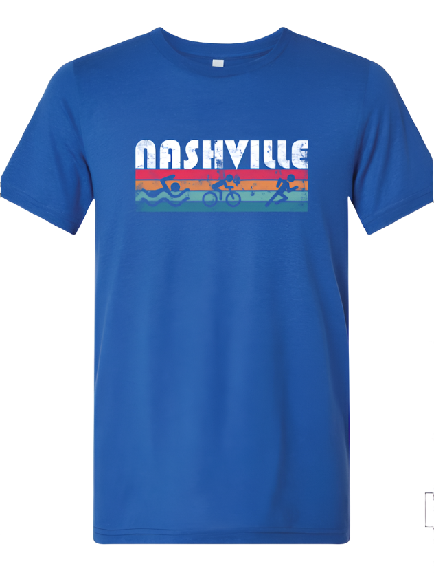 Retro Nashville Triathlon Short Sleeve Shirt