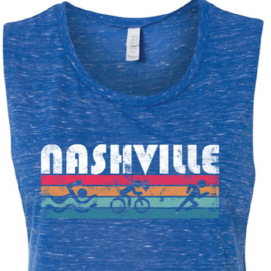 Retro Nashville Triathlon Muscle Tank