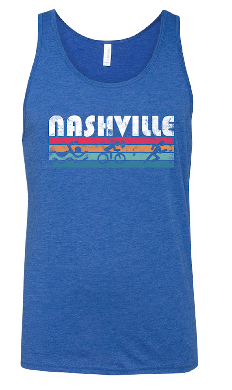 Retro Nashville Triathlon Unisex Tank