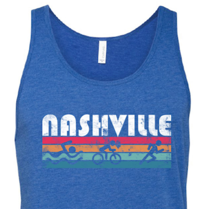 Retro Nashville Triathlon Unisex Tank