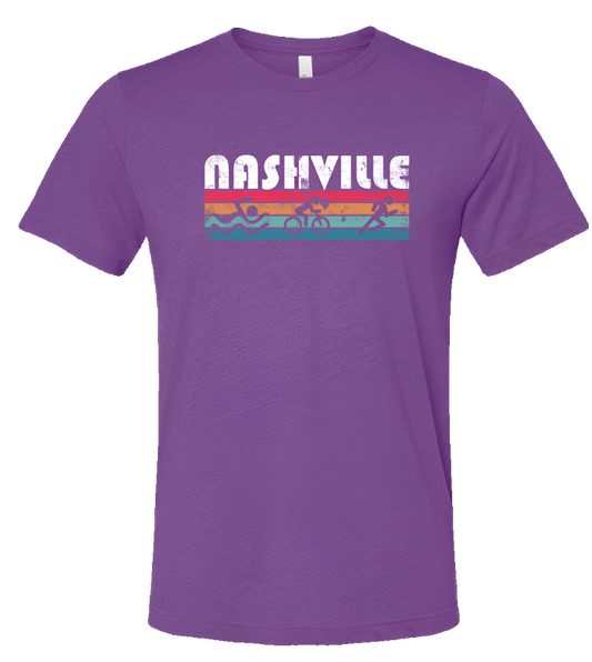 Retro Nashville Triathlon Short Sleeve Shirt