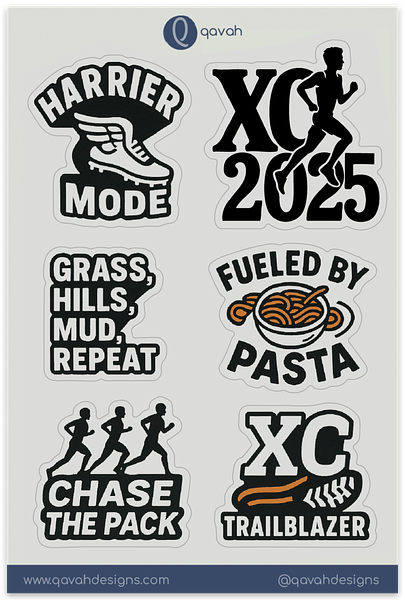 XC 2025 Sticker Sheet