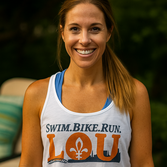 SWIM. BIKE. RUN. LOU. Women’s Louisville Triathlon Festival Tank