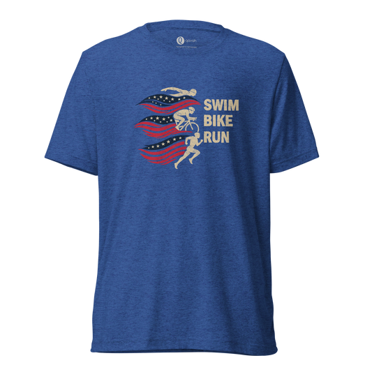USA 250 Swim Bike Run shirt design