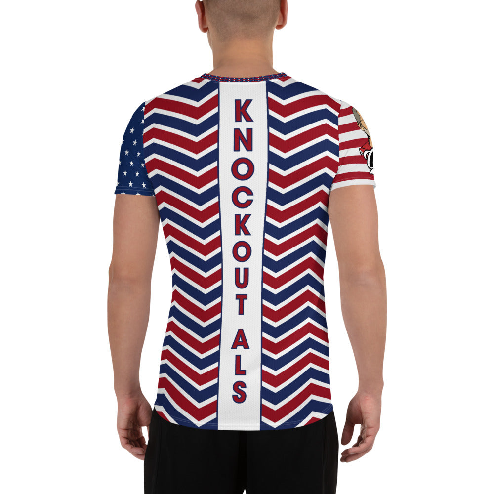 Knockout ALS Red White and Boom Race Shirt