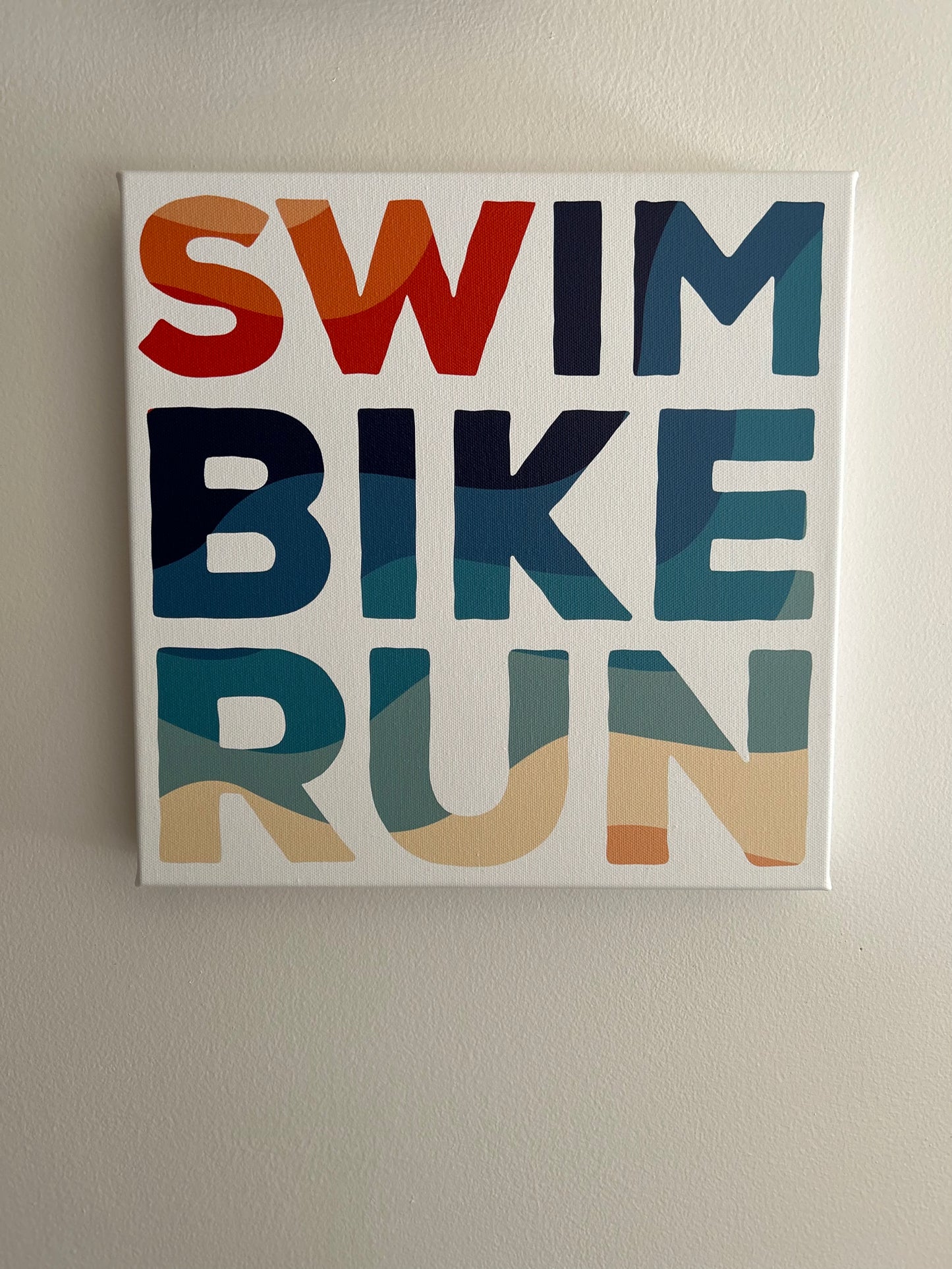 Endless Summer Swim Bike Run Canvas Print