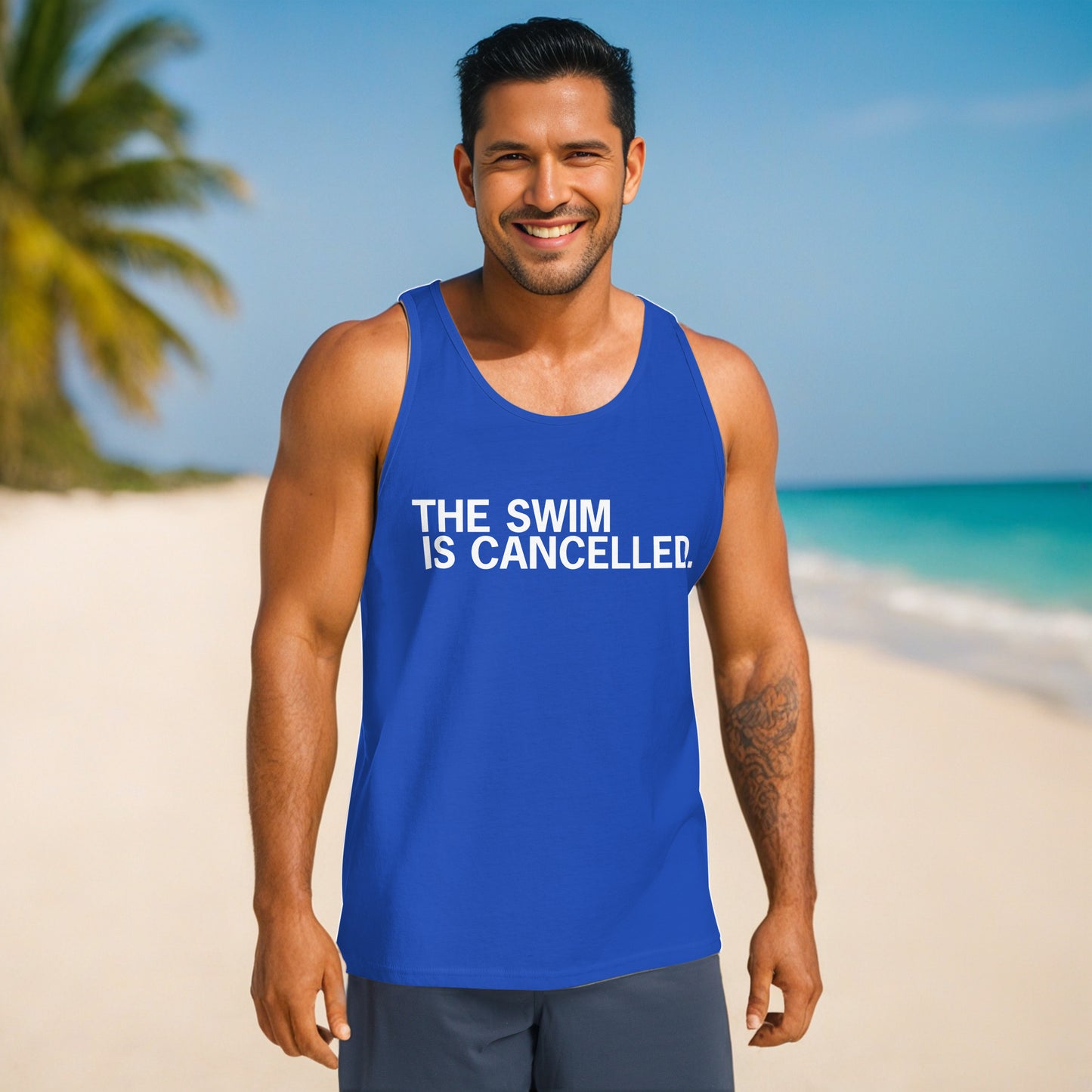 The Swim is Cancelled Unisex Tank Top