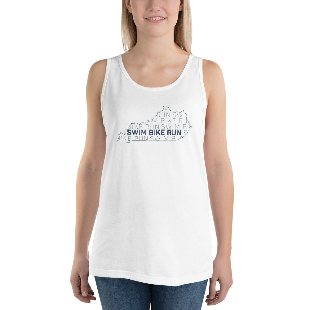 Kentucky Swim Bike Run Unisex Tank