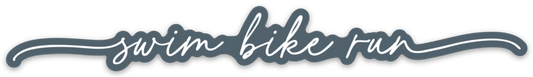 Scripted Swim Bike Run Sticker