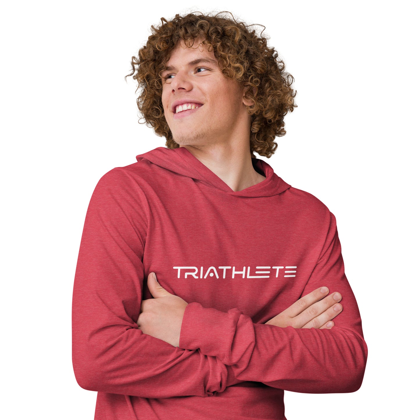 Ready For Takeoff Triathlete Hooded long-sleeve tee - White