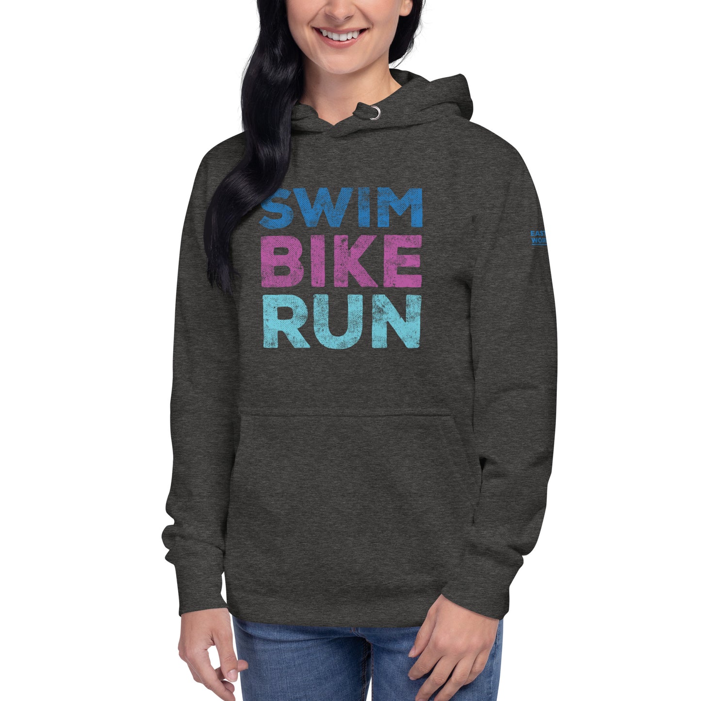 East Tennessee Women's Triathlon Club Swim Bike Run Logo Hoodie