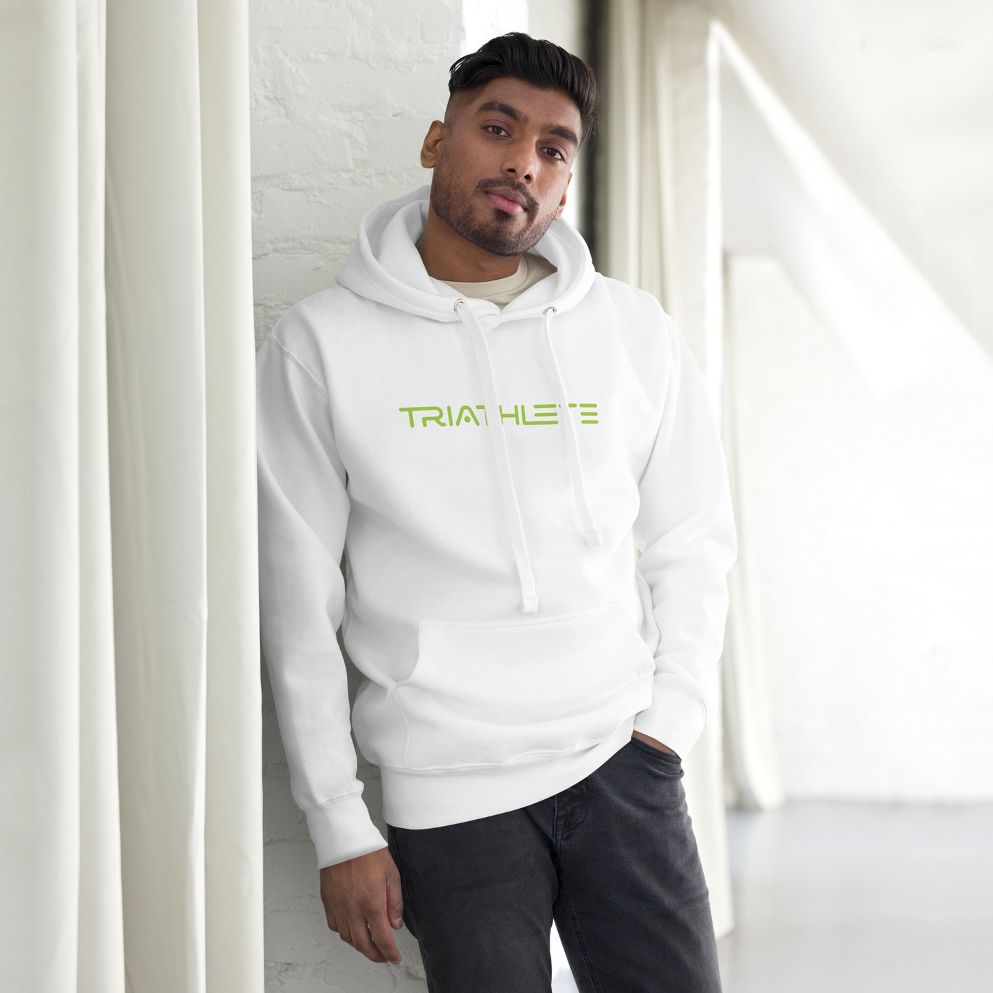 Ready for Takeoff Triathlete Unisex Hoodie - Lime Green
