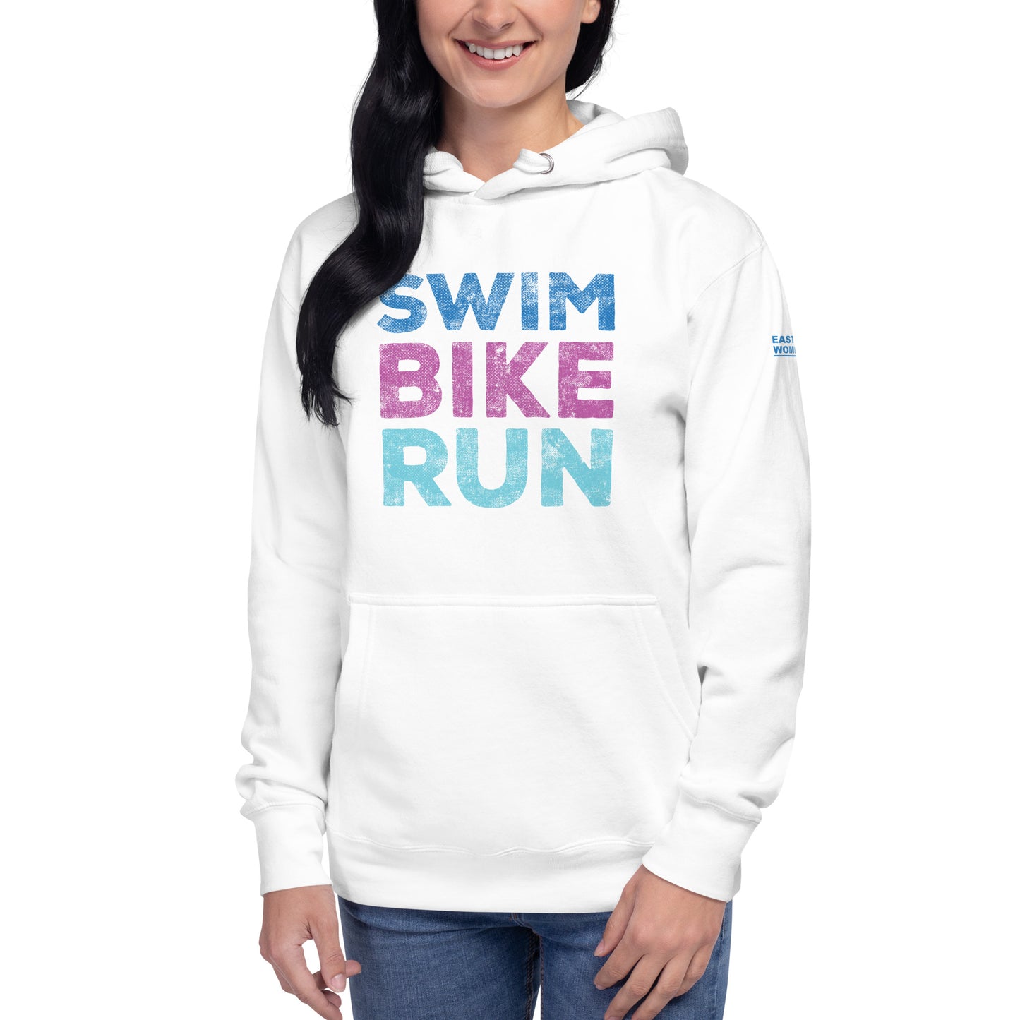 East Tennessee Women's Triathlon Club Swim Bike Run Logo Hoodie