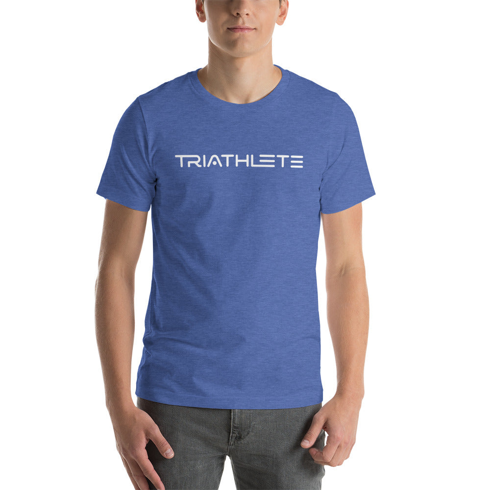 Triathlete Ready for Takeoff White Print Short Sleeve Shirt