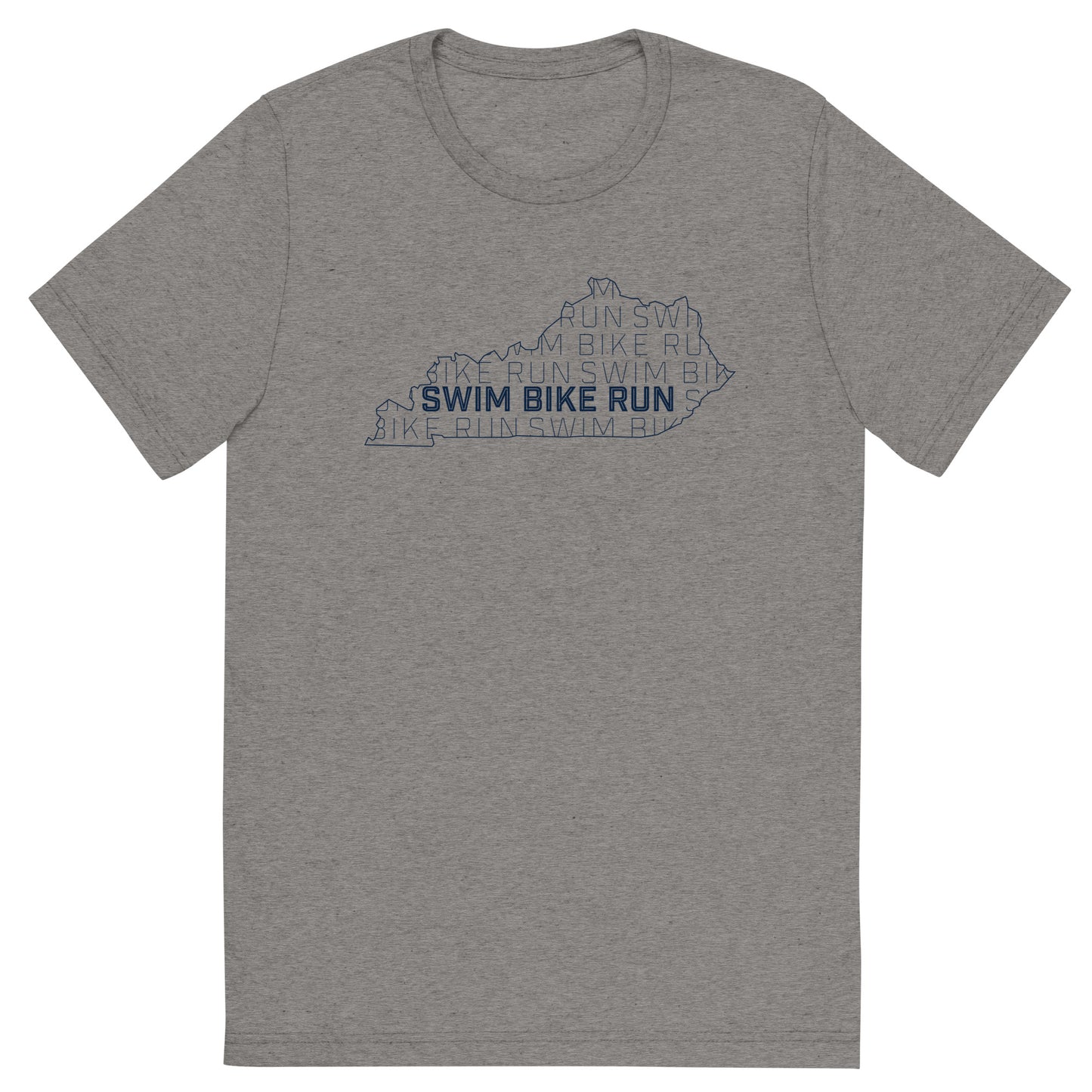 Kentucky Swim Bike Run Tri-Blend Shirt