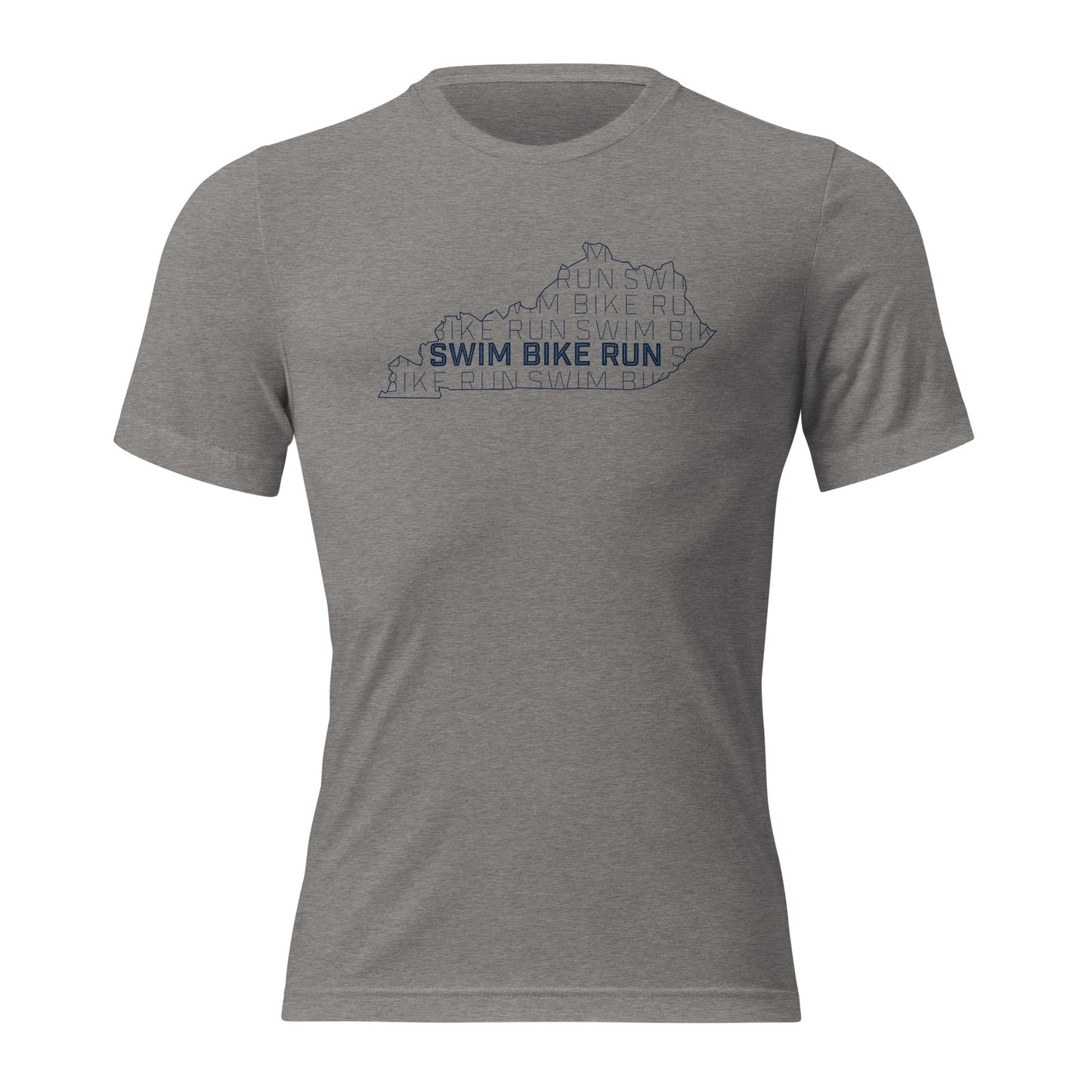 Kentucky Swim Bike Run Tri-Blend Shirt