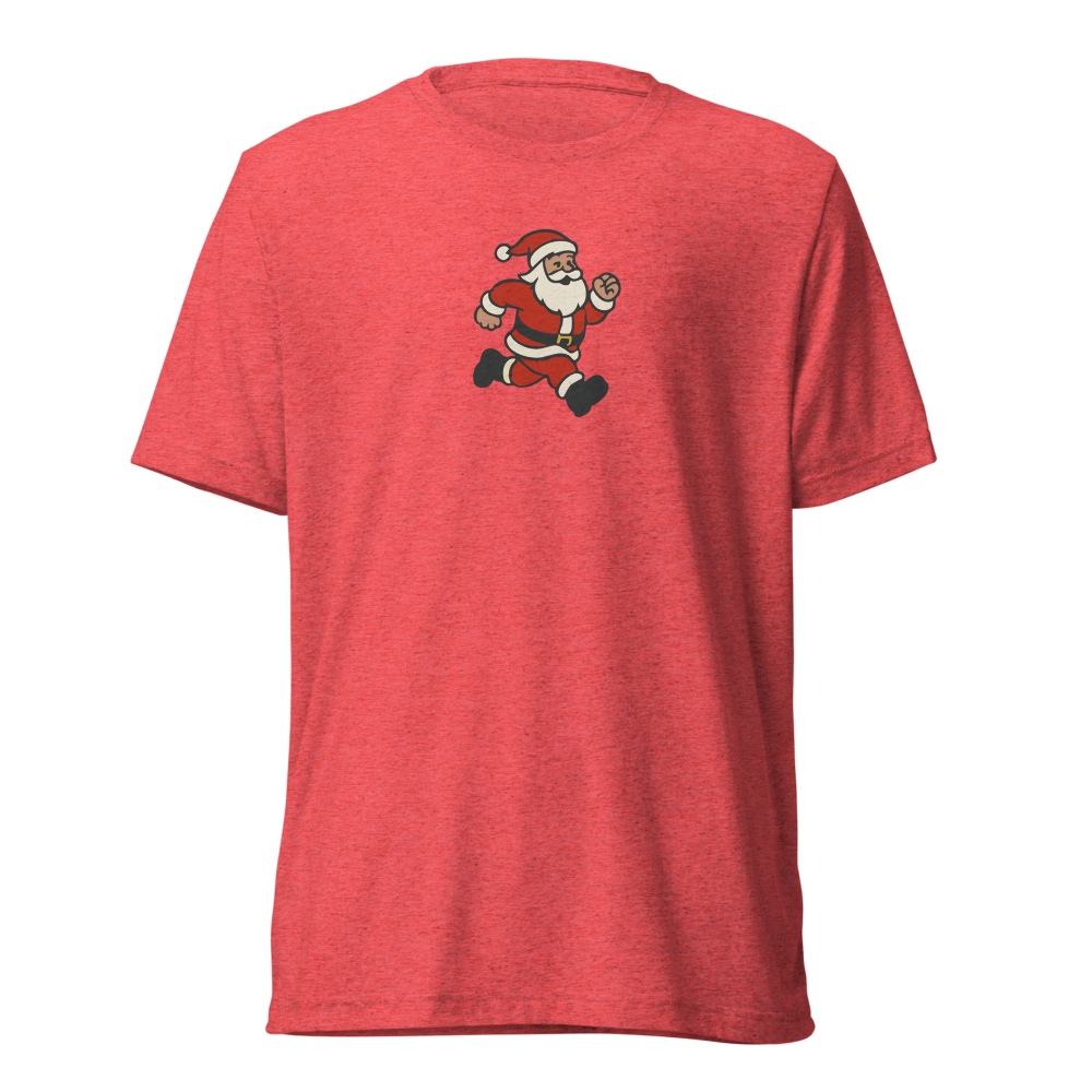 Saint Nick Sprint Club Running Santa Short Sleeve Shirt