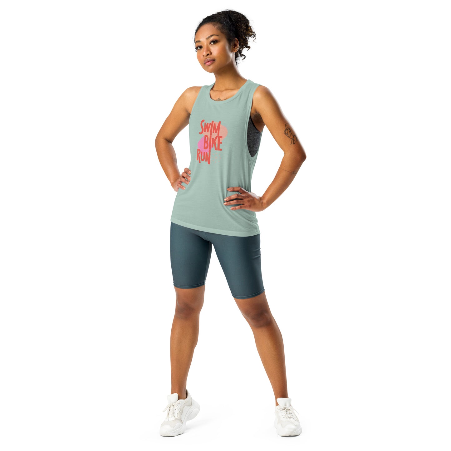 Atomic Ranch Swim Bike Run Women's Muscle Tank