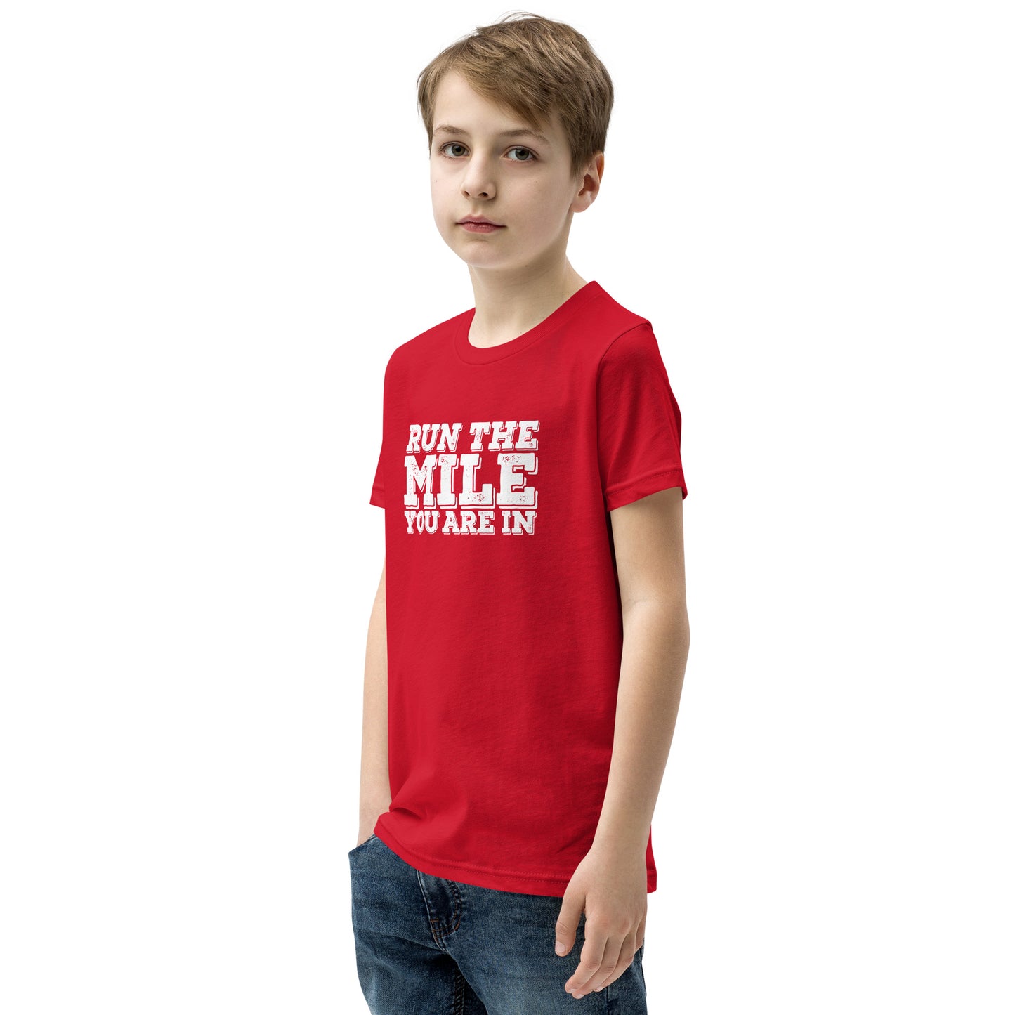 Run the Mile you are in Youth Short Sleeve T-Shirt