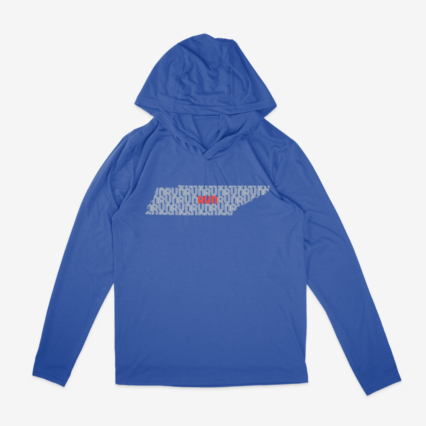 Run Tennessee Retro Pattern Tri-blend Hoodie