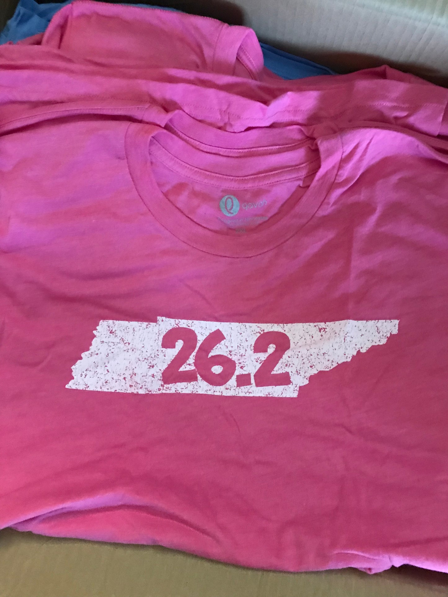 Tennessee Marathon 26.2 Distressed Print Shirt