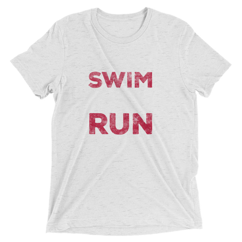Swim Bike Run Shirt (Red and White)