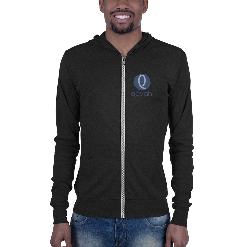 Qavah Logo Zip Hoodie