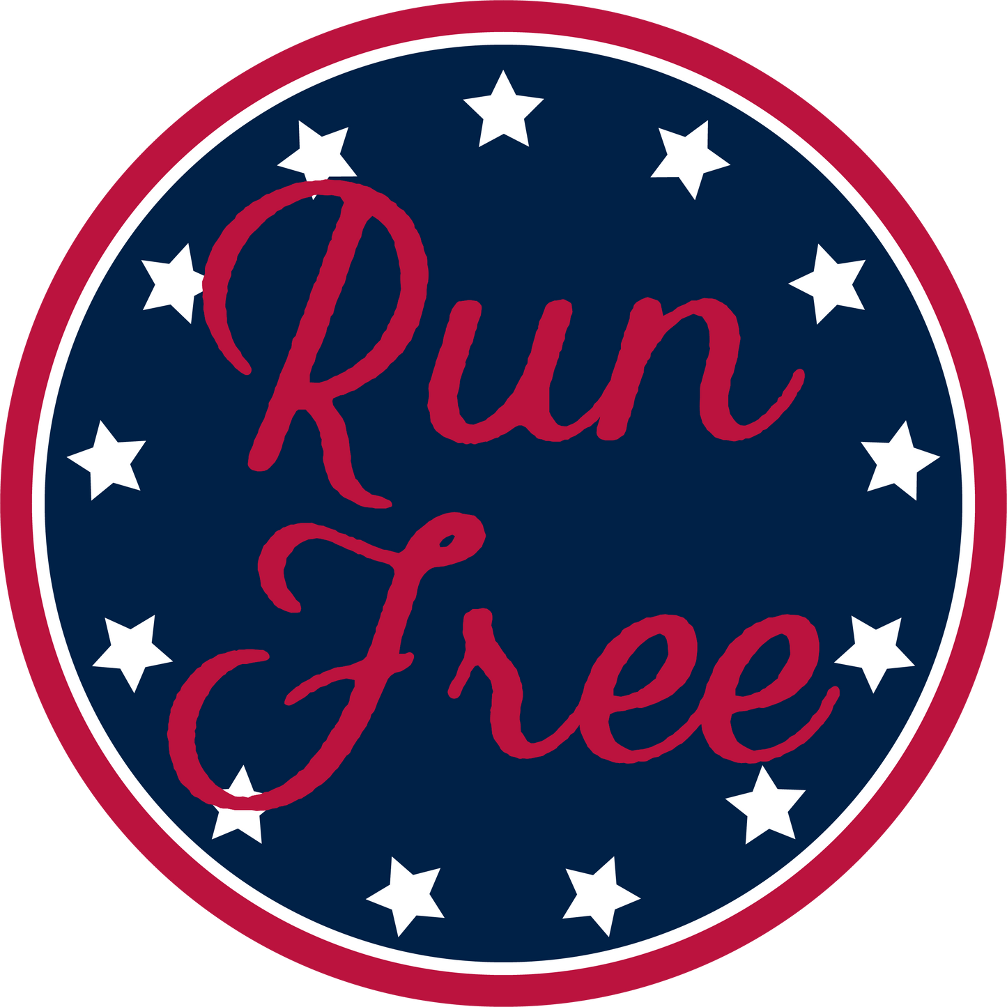 Run Free Sticker
