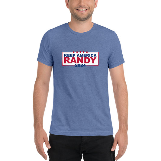 Keep America Randy 2024 Short Sleeve Tri-Blend T-Shirt