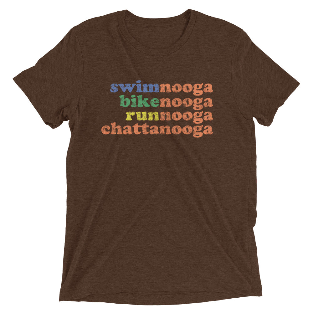 TriNooga Chattanooga Triathlon Multi Color Short Sleeve Shirt