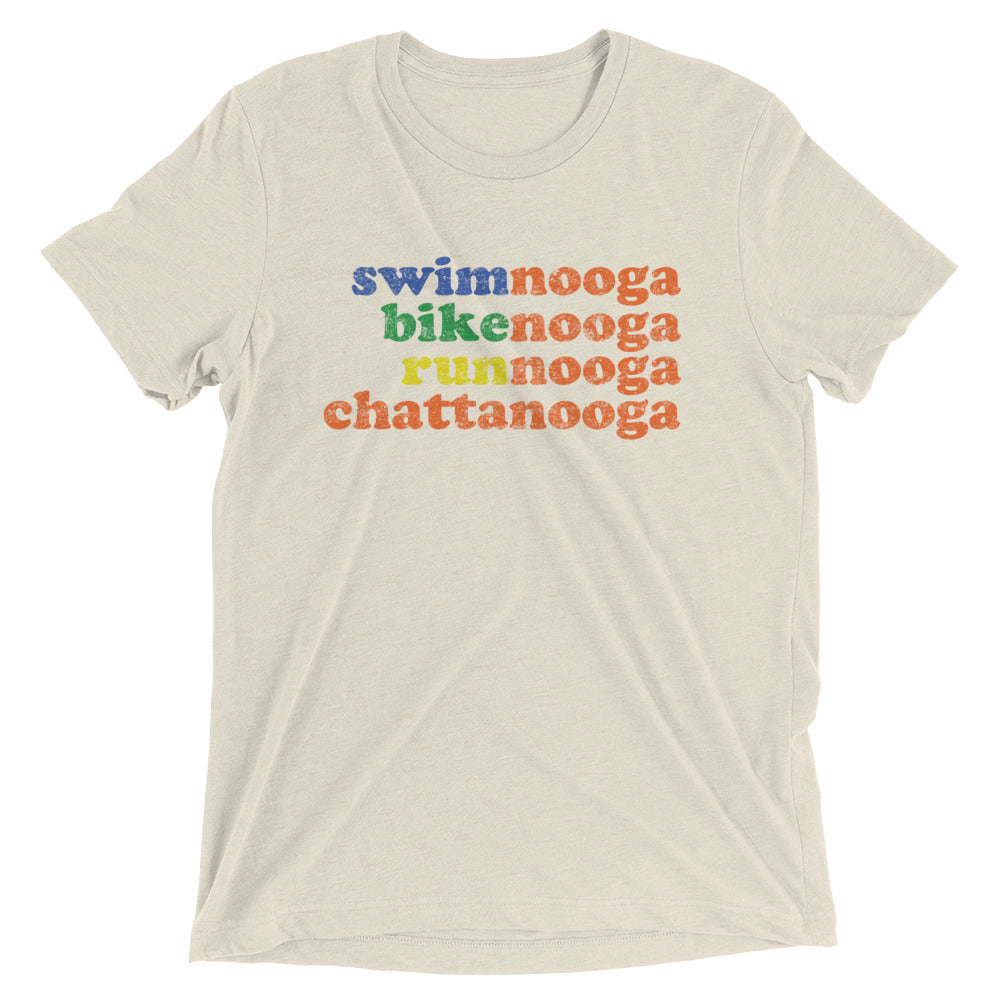 TriNooga Chattanooga Triathlon Multi Color Short Sleeve Shirt