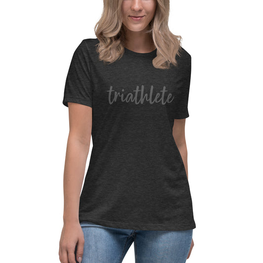 Triathlete Script Women's Short Sleeve Shirt